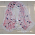 Fashion 2015 tie-dyeing printing star style woman accessary scarf cotton feel